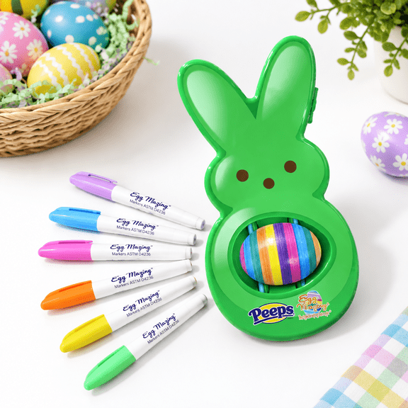 Green Egg Decorating Spinner Kit for Easter and Year-Round Craft Activities