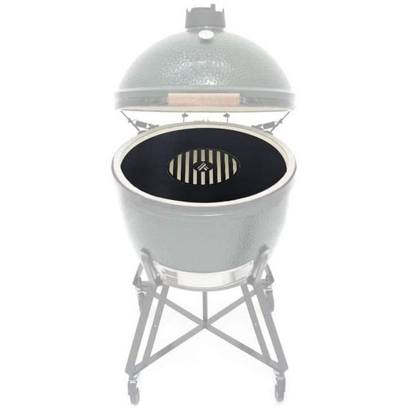Green Egg Style / Kamado Style Griddle With Grill Grate Combination Insert by Arteflame Outdoor Grills