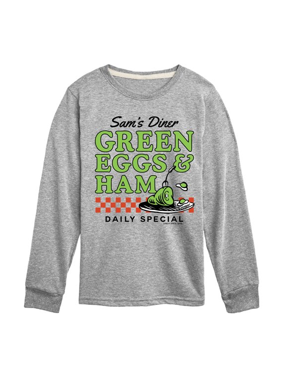 - Sam's Diner Boys' Long Sleeve Graphic T-Shirt