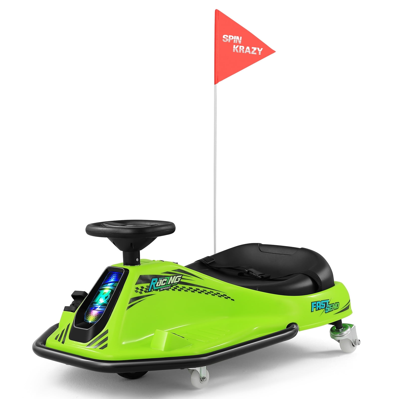 Rotating Go Lights Green Electric 24V Kids Ride On Drift Car 360 Degree Rotating Go Kart ...