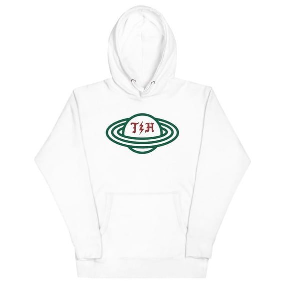Green Embroidery Planet Thunder Hoodie