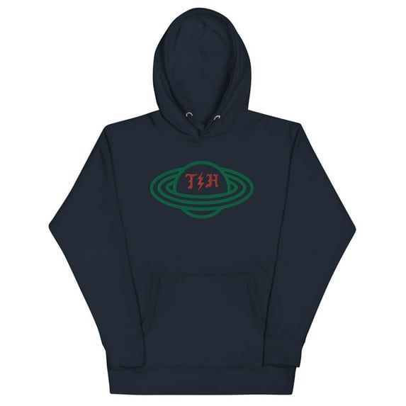 Green Embroidery Planet Thunder Hoodie
