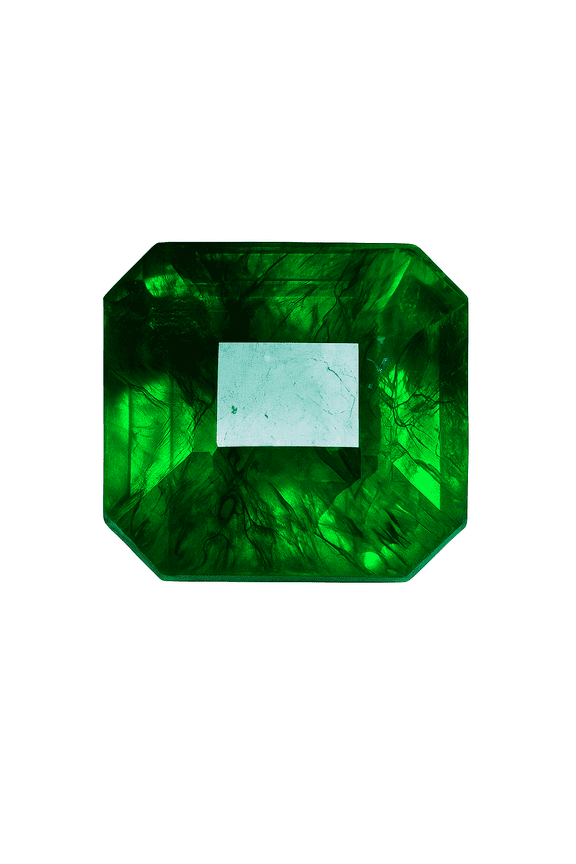 Green Emerald 8.45 Carat Square Cut Natural CERTIFIED Ring Size Loose Gemstone