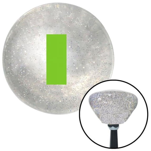 Green Ensign Rank Clear Retro Metal Flake Shift Knob with M16 x 1.5 Insert Shifter