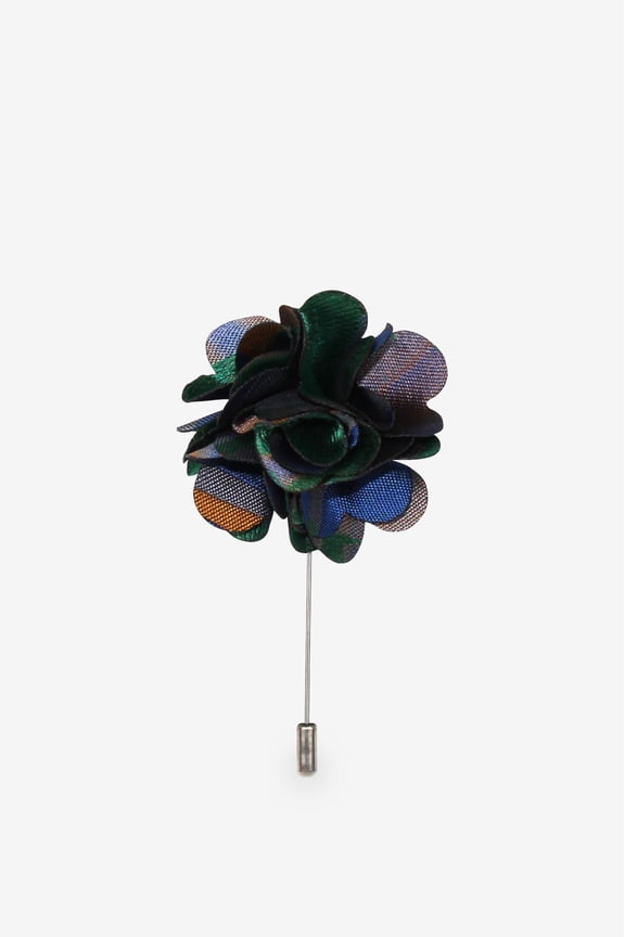 Green Envy Flower Lapel Pin