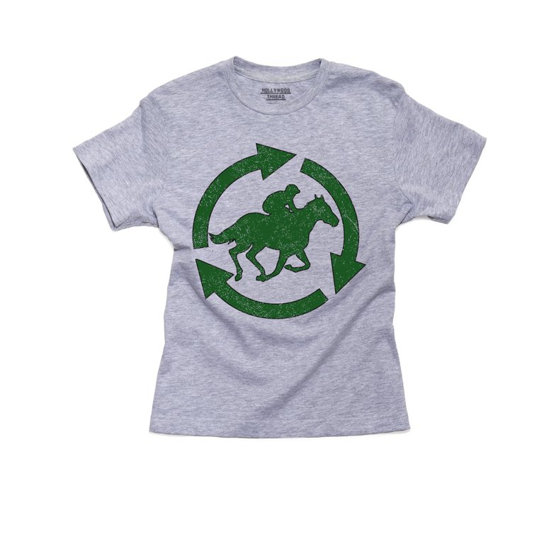 Green Equestrian Recycle Eco Friendly Horses Boy s Cotton Youth