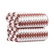 Green Essen 2 Pcs Oversized Bath Towel 35 x 70 Inches Highly Absorbent Bath Sheets 600 GSM Soft Extra Large Bath Towel Sets Quick Dry Shower Towel for Bathroom 