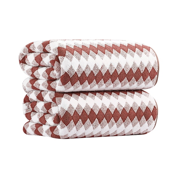 Green Essen 2 Pcs Oversized Bath Towel 35 x 70 Inches Highly Absorbent Bath Sheets 600 GSM Soft Extra Large Bath Towel Sets Quick Dry Shower Towel for Bathroom Spa Hotel Gym Pool(Light Brown)
