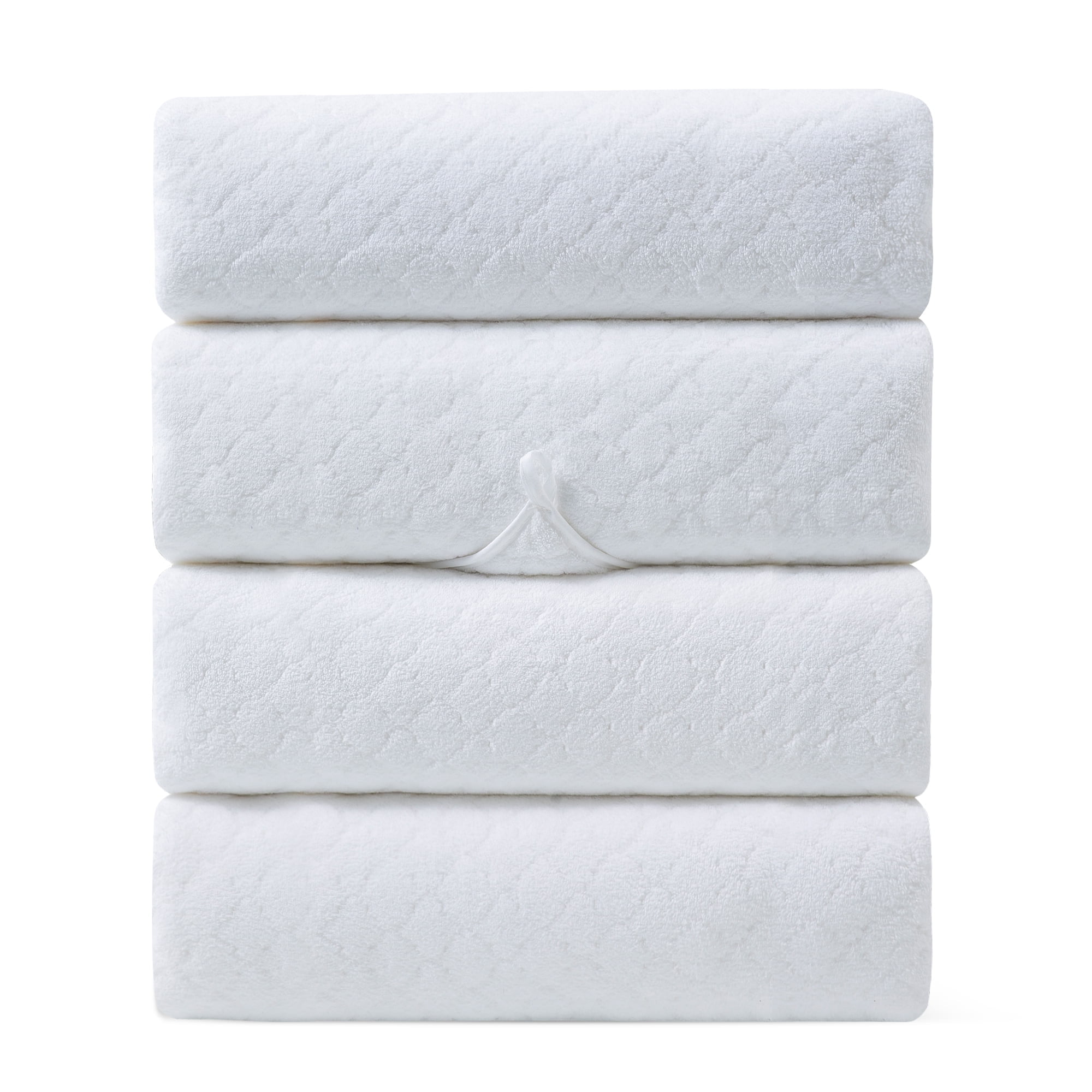 Green Essen 4 Pack Bath Towels Extra Large 35"x 70"Highly Absorbent ...
