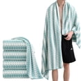 thumbnail image 1 of Green Essen 4 Pack Oversized Bath Towel 35 x 70 Inches Highly Absorbent Bath Sheets 600 GSM Soft Extra Large Bath Towel Sets Quick Dry Shower Towel for Bathroom Spa Hotel Gym Pool(Lake Blue), 1 of 7