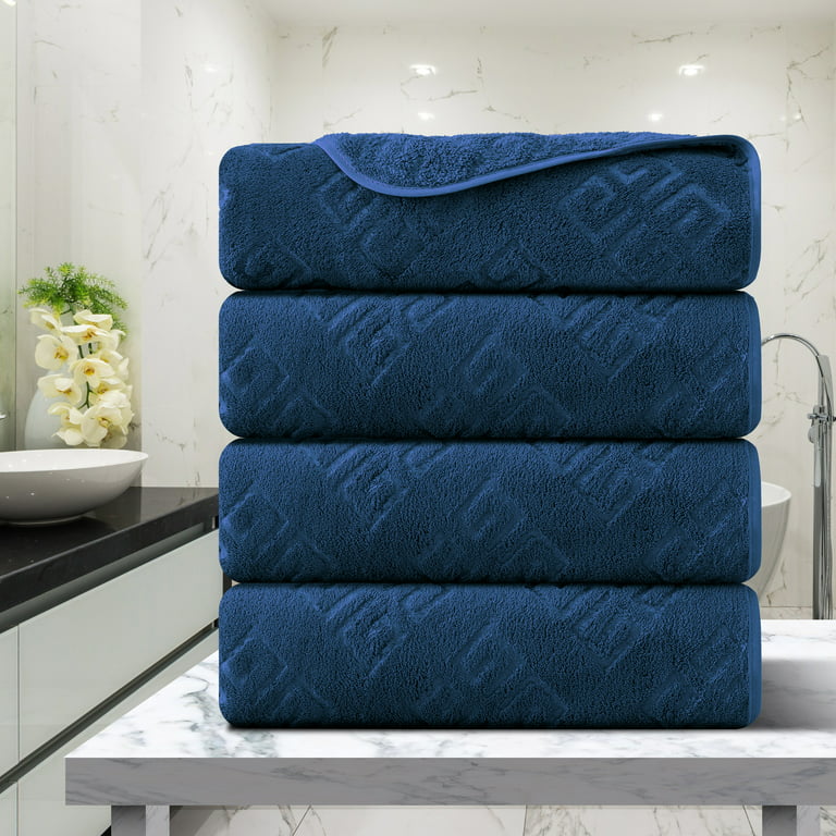 Green Essen 4 Pack Oversized Bath Towel Sets 35x 70Highly Absorbent Quick  Dry Bath Sheets 600 GSM Extra Large Bath Towels Soft Shower Towels for  Bathroom Spa Hotel Gym Pet(Navy) 