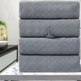thumbnail image 1 of Green Essen 4 Pack Oversized Bath Towel Sets 700 GSM Soft Shower Towels 35 x 70 Inches Quick Dry Bath Sheets Highly Absorbent Bath Towel Clearance for Bathroom Spa Hotel Gym(Dark Grey), 1 of 9