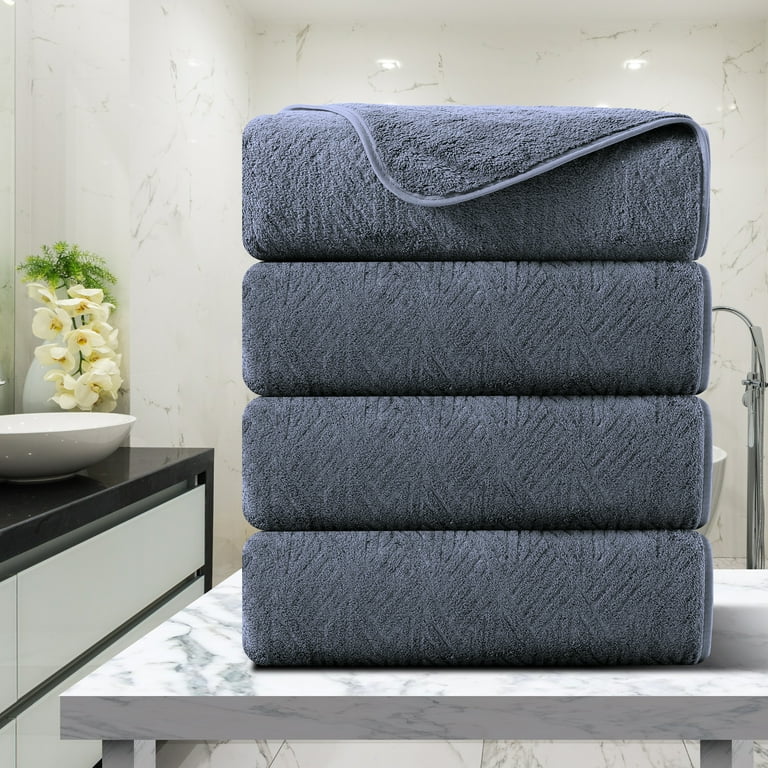 Green Essen 4 Pack Oversized Bath Towel Sets 700 GSM Soft Large