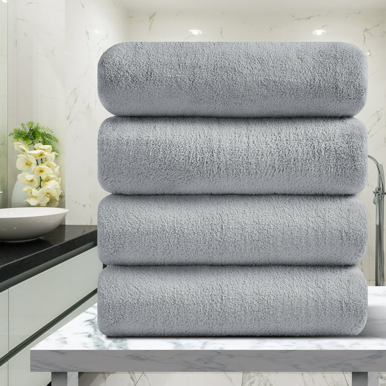 Extra Large Bath Towel Sets of 8, 2 Large Bath Towels Oversized, 2 Hand  Towels, 4 Washcloths, Soft Microfiber, Quick Dry, Highly Absorbent Bath  Towels for Bathroom Kitchen Spa Hotel Gym Pet