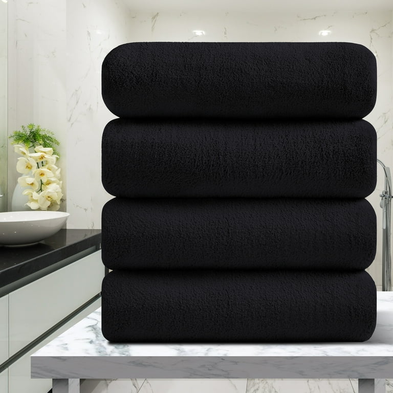 Green Essen 4 Pack Oversized Bath Towels 700 GSM Soft Shower Towels 35 x 70  Inches Quick Dry Bath Sheets Highly Absorbent Bath Towel Clearance for