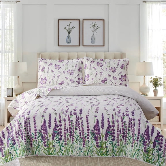 Green Essen Yellow Floral Quilts Twin Butterfly Bedspread Botanical Bedding Decor