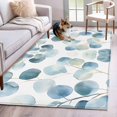 thumbnail image 1 of Green Eucalyptus Area Rugs 4x6 ft Leaves Spring Plants Washable Rug Non Slip Indoor Carpet Absorbent Floor Mat for Living Room Bedroom Dining Room, 1 of 9