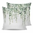 thumbnail image 1 of Green Eucalyptus Leaves 20x20 Pillow Covers Set of 2, Spring Pastoral Rustic Botanical Throw Pillow Covers Decorative Couch Cushion Case, Microfiber Square Pillowcases for Bedroom Car Living Room, 1 of 7