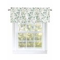 thumbnail image 1 of Green Eucalyptus Leaves Curtain Valances for Windows, Golden Branch Window Valances, Window Treatment Rod Pocket Valance Curtains for Living Room/Kitchen/Bedroom/Bathroom, 54x18inch, 1 of 9