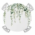 thumbnail image 1 of Green Eucalyptus Leaves Round Fitted Tablecloth with Elastic Edge, Waterproof Table Cloth Table Cover for 36"-44" Tables, Spring Pastoral Rustic Botanical Tablecloths for Dining Picnic Indoor Outdoor, 1 of 9
