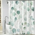 thumbnail image 1 of Green Eucalyptus Leaves Shower Curtain, Waterproof Fabric Botanical Plant Shower Curtain, Watercolor Light Green Cloth Bathroom Shower Curtains, 72 x 72 Inch, 1 of 6