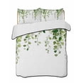 thumbnail image 1 of Green Eucalyptus Leaves Summer Quilt Set Twin Size,Soft Quilted Bedding Set with 2 Pillow Shams,Weeping Spring Botanical Summer Lightweight All Season Bedspread Coverlet for Bedroom 68"x86", 1 of 6