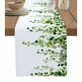 thumbnail image 1 of Green Eucalyptus Leaves Table Runner 36 Inches, Summer Watercolor Leaf Bed Runner Dresser Scarves Tabletop for Indoor Outdoor Parties/Ceremony/Banquet, 13"x 36", 1 of 8