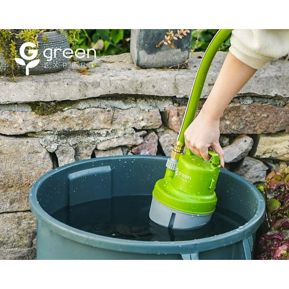 Green Expert Handy Utility Pump Submersible 1/6HP, 25-Foot Long Power Cord, Easy to Remove Water in Pools Hot Tub Flooded House Garden Pond Tankless , Small Backup Pump for Household Drainage