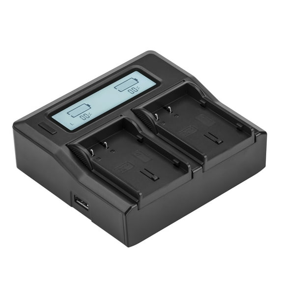 Green Extreme Dual Smart Charger with LCD Screen Base, Bundle with Smart Charger Plate
