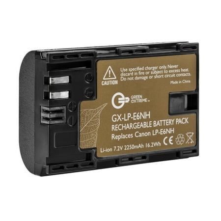 Green Extreme LP-E6NH Rechargeable Lithium-Ion Battery Pack (7.2V, 2250mAh)