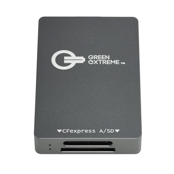 Green Extreme USB-C 3.2 Gen 2 CFexpress Type-A and SD UHS-II Memory Card Reader