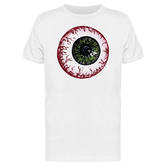 Green Eyeball Funny Design T-Shirt Men -Image by Shutterstock, Male x-Large