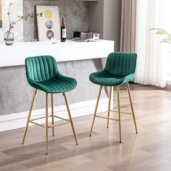 Green, Fabric Main Body - Chrome Footrest Addition - Beach Bar - Relaxing Seating by the Sea