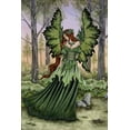 thumbnail image 1 of Green Fairy Wall Art Poster Fairycore Grunge Room Decor Home and Office Wall Decor Aesthetic Room Cottagecore Forest Vintage Decor Teen Room Kawaii Gothic Art Cool Wall Art Print Poster 12x18, 1 of 9