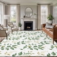 thumbnail image 1 of Green Fall Leaves Area Rug 5x7 Washable Rug Non Slip Farmhouse Botanical Leaf Watercolor Large Area Rug Soft Stainresistant Indoor Floor Carpet for Living Room Bedroom Home Office Dining Room Nursery, 1 of 8
