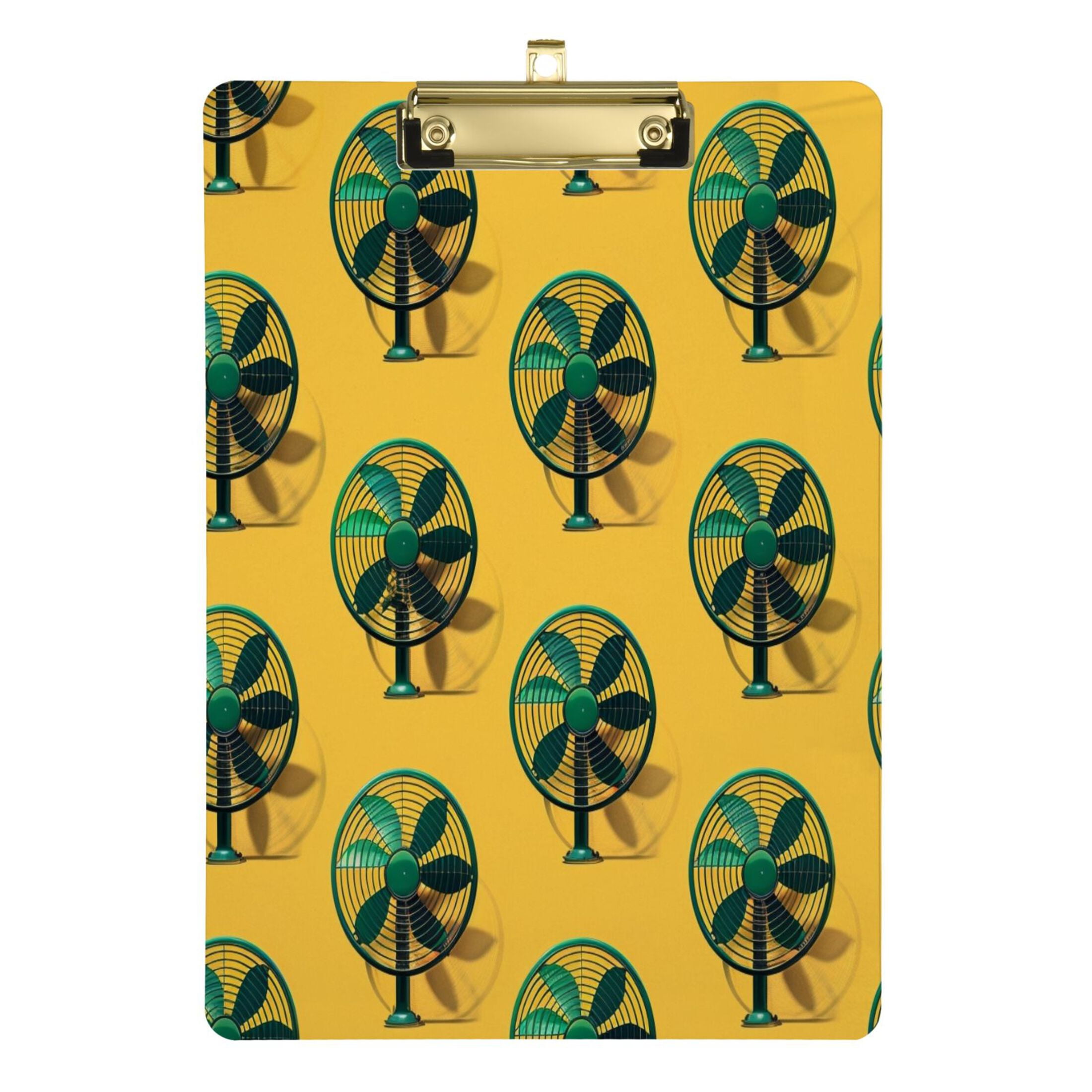 Green Fans Acrylic Clipboards A4 Standard Letter Size Clipboard 12.5" X