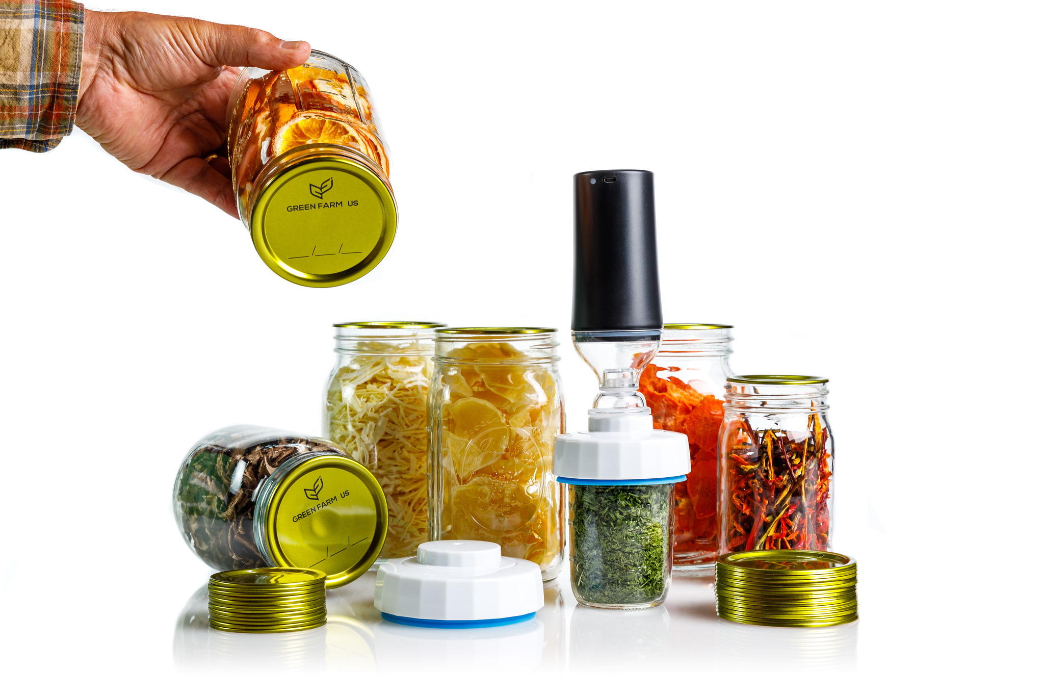 FoodSaver Jar Sealing Kit with WideMouth Jar Sealer, Regular Jar