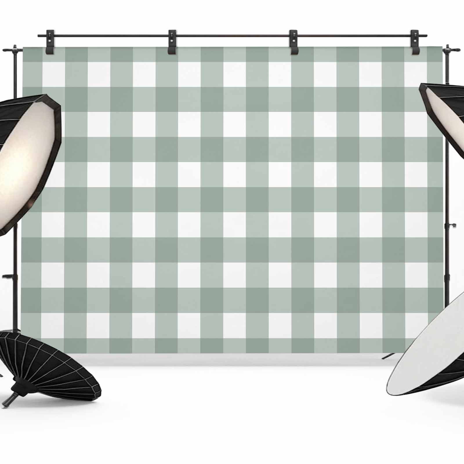 Green Farmhouse Backdrop for Photography,Fabric Photo Background ...