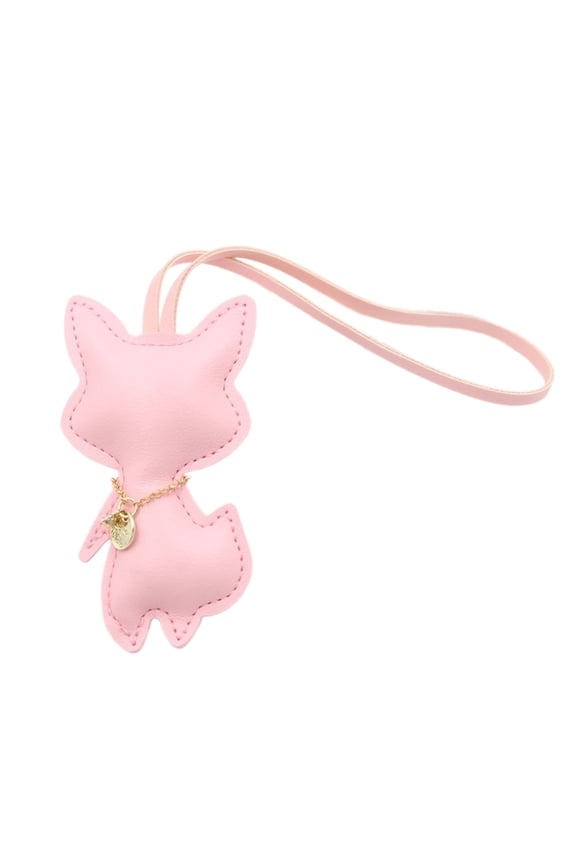 Green Faux Leather Wolf Charm Modifiable Chain Keychain Multiple Purpose Fashion Jewelry