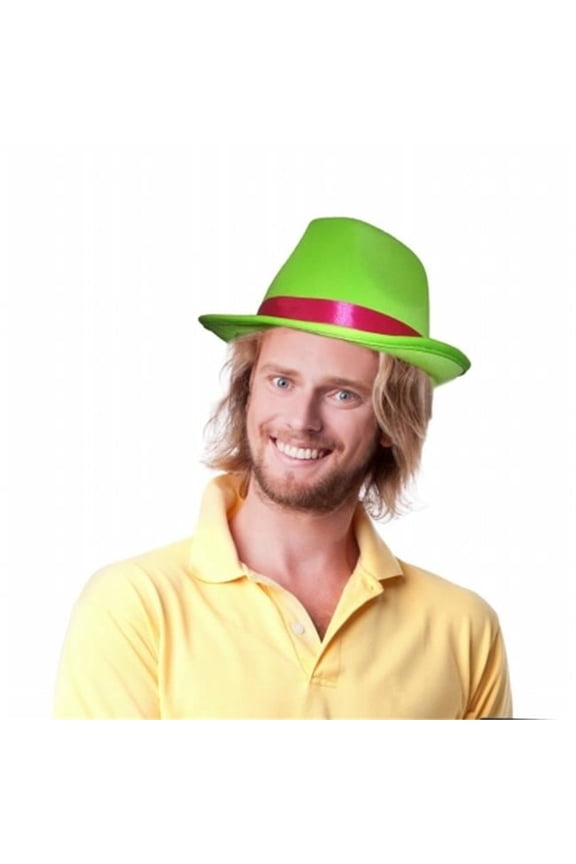 Green Fedora Hat
