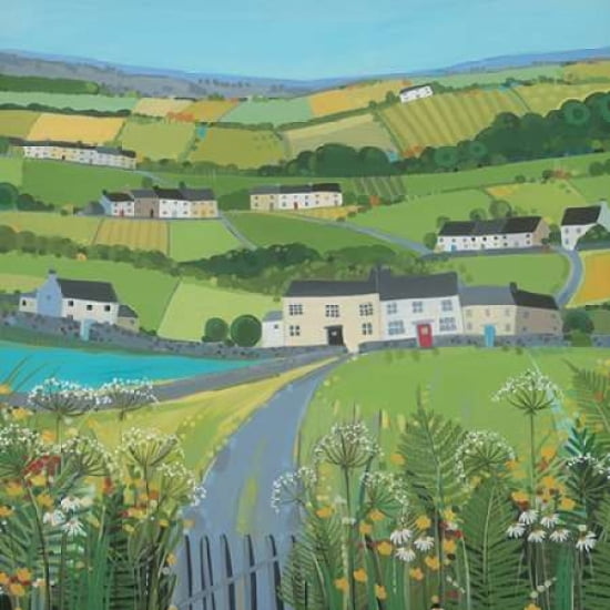 Green Fields Canvas Art - Janet Bell (24 x 24)