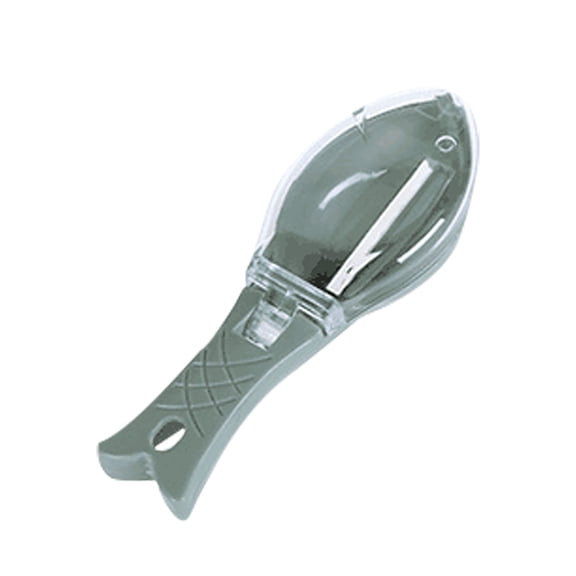 Green Fish Descaler & Skin Peeler Tool, Ergonomic Kitchen Gadget for Quick Fish Preparation (Green, ABS+AS, 1pc)