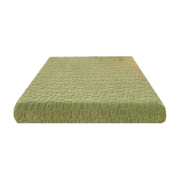 Green Fitted Sheet Protective Cover For Bed Mattress With Pocket Design And Breathable