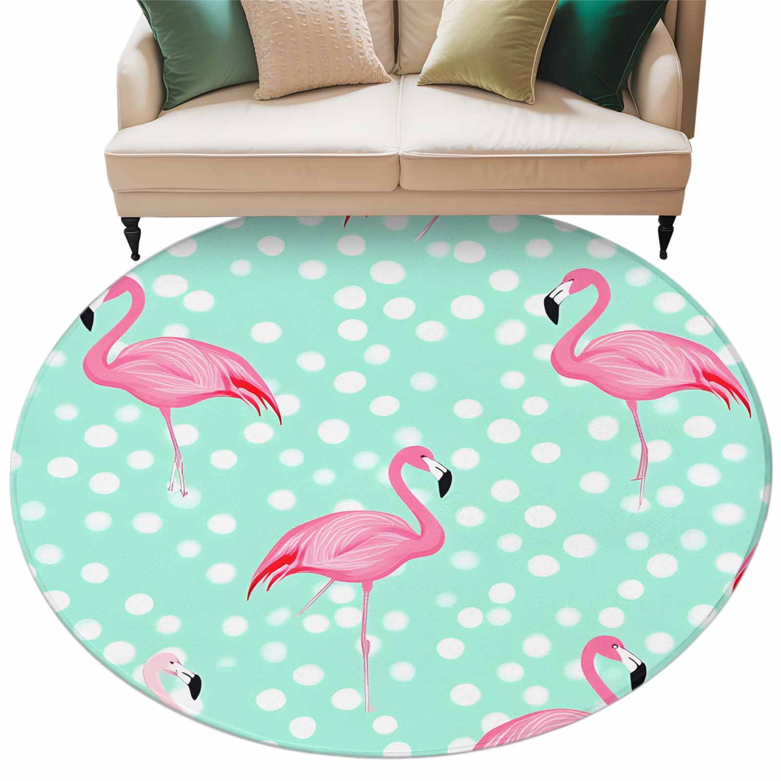 Green Flamingo Large Area Rugs for Bedroom Living Room, Soft Non Slip ...