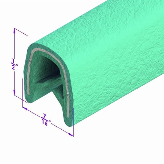 Green Flexible Plastic Push-On Windlace Fits Cars in the 1960 - LP 200-G