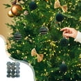 thumbnail image 1 of Green Flocked Christmas Ornaments Set - 12-Piece Small (1.57in) Easy-Hang Decorations for Christmas Tree, Wreaths & Party Displays, 1 of 6