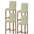 thumbnail image 1 of Green Floral Bar Stool Covers Set of 4, Vintage Rustic Botanical Spring Stretch Washable Bar Chair Covers with Backs, Removable Pub Counter Height Chair Cover for Kitchen Dining Room Cafe, 1 of 7