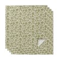 thumbnail image 1 of Green Floral Cloth Napkins, Vintage Rustic Botanical Spring Washable and Reusable Dinner Napkins Set of 4, Table Napkin for Kitchen Party Birthday Wedding Hotel Housewarming 20"x20", 1 of 9