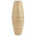 thumbnail image 1 of Green Floral Crafts 27-inch Natural Bamboo Cylinder Floor Vase Wooden for Dried Flowers Branches Perfect Spa Office Dining Living Room Entry Way Home Decoration, Natural, 1 of 7