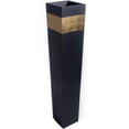 thumbnail image 1 of Green Floral Crafts 27-inch Tapered Tall Floor Vase Handcrafted for Dried Flower Branches Artificial Floral Arrangements Ideal Home Office Party and Living Room Decoration, Black with Gold Accent, 1 of 8